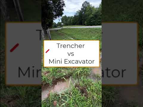 Trencher vs Excavator - Direct Comparison