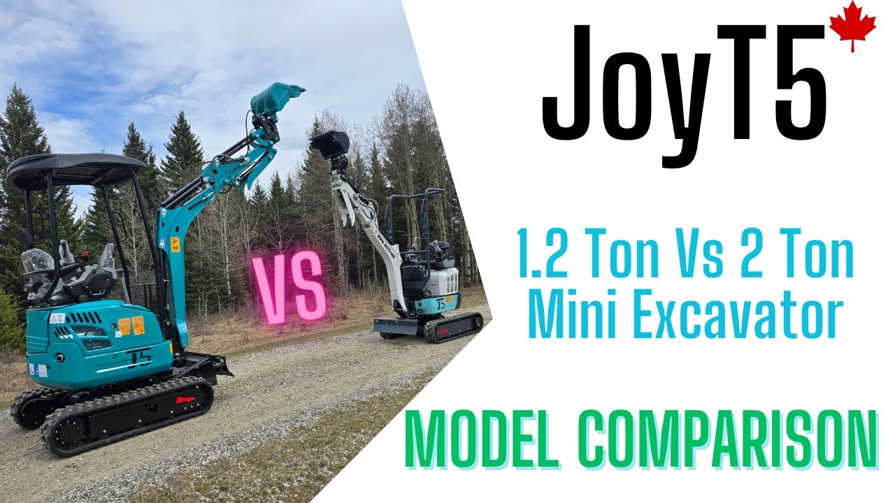 In-Depth Mini Excavator Model Comparison (1.2 Ton Vs. 2 Ton)