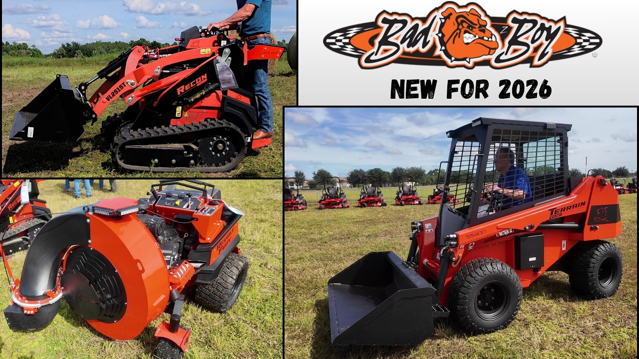 Articulating Wheel Loader - Mini Skidsteer - GIANT Blower - Bad Boy 2026