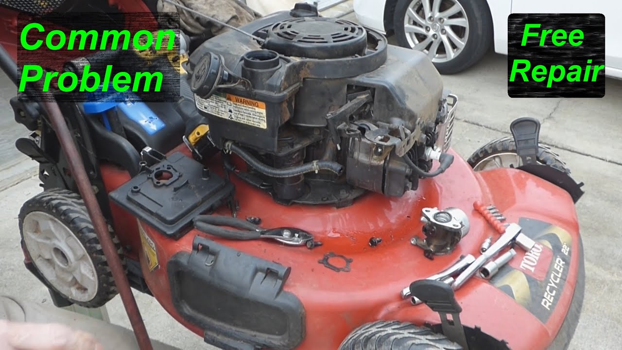 Lawn Mower Won't Start - Carburetor Removal, Cleaning & Replacement