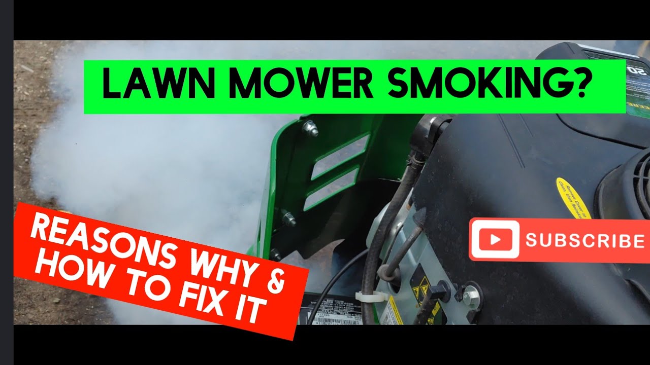 Lawn mower smoking? Reasons why and how to fix it!