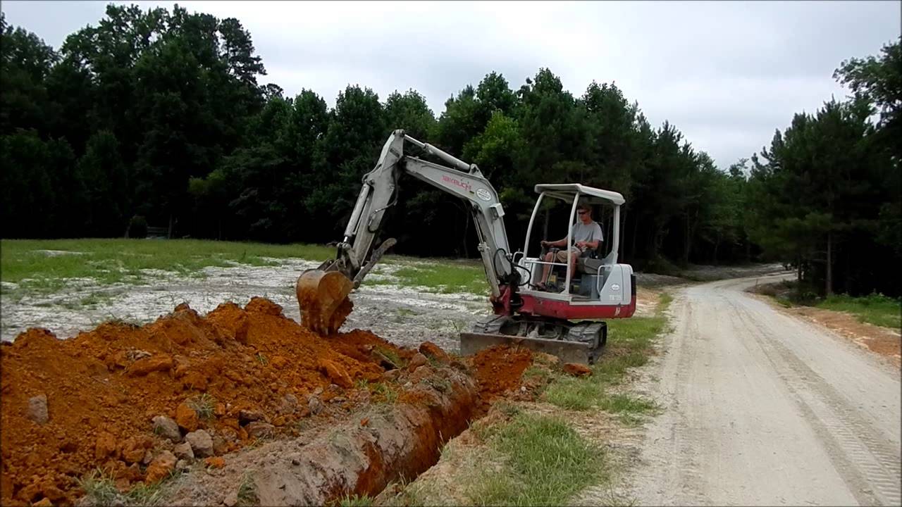 Trenching with the Mini Excavator