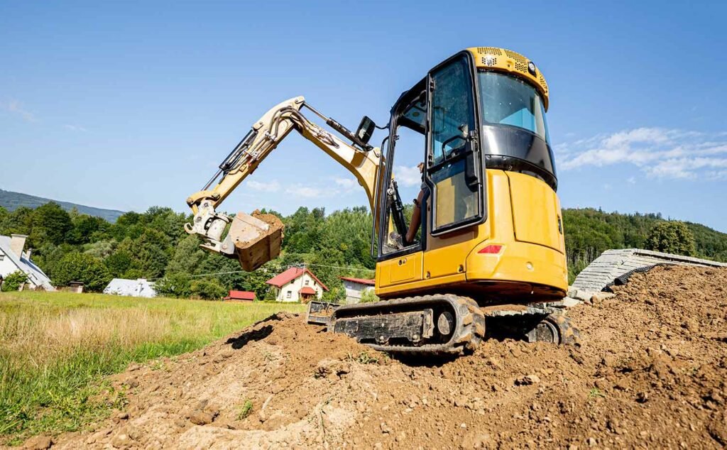 mini excavator digging preparing ground under home 2022 01 29 21 31 09 utc 1