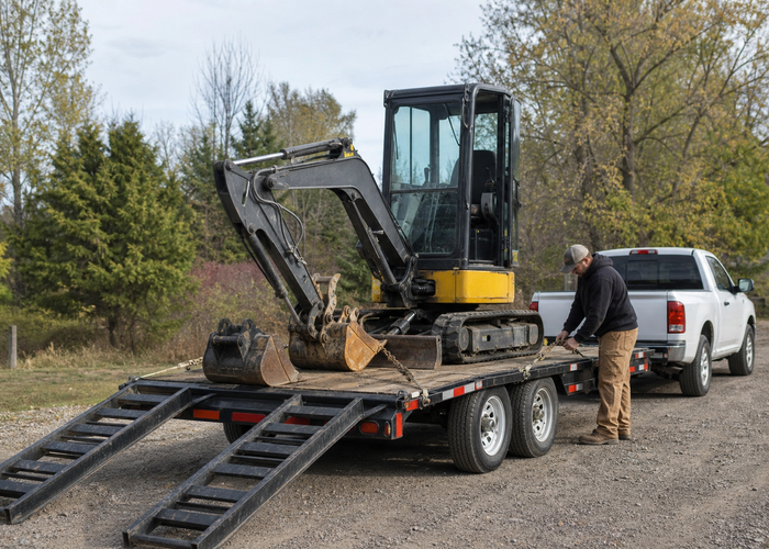 Mini Excavator Trailer Weight Planning: Machine, Bucket, Fuel, and Tie-Down Basics 6
