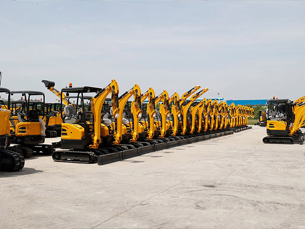 Red agricultural equipment production line