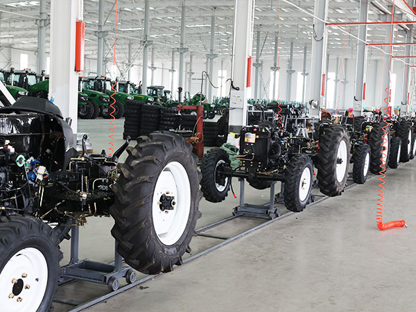 Tractors ready for factory inspection