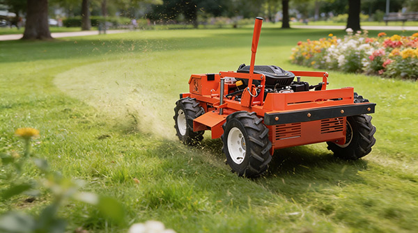 Lawn mower used for landscaping and gardening