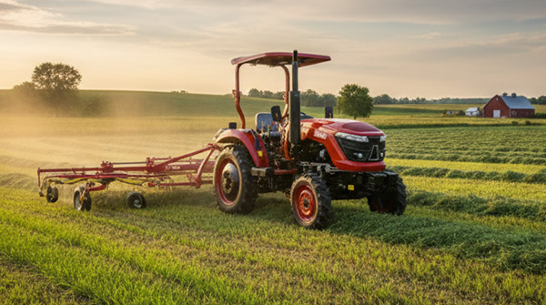 Tractor used for a private farm project