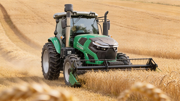 Tractor working in the agriculture industry
