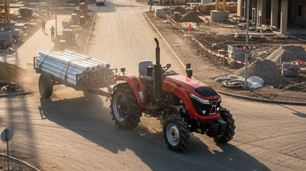 Tractor used for municipal operations
