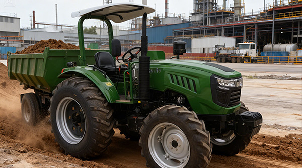 Tractor used for industrial and infrastructure projects