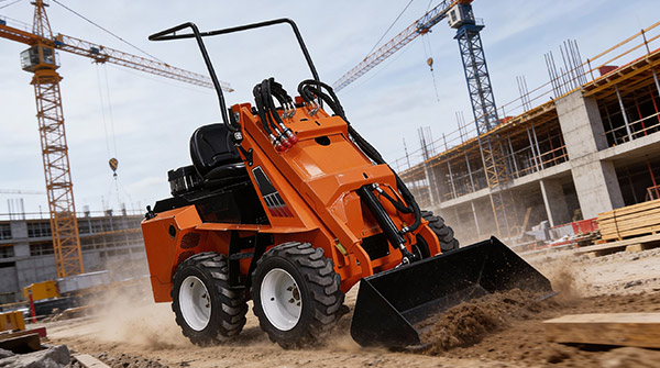 Skid steer loader for infrastructure development